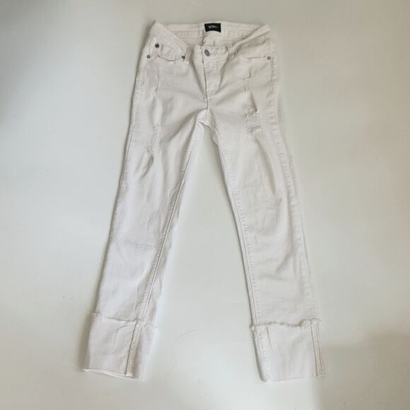 Hudson "KIDS" stretch twill skinny crop Jeans Jesse roll cuff skinny crop.  - Picture 1 of 6